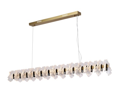 07695-120L,36-29 Люстра Мару латунь/черный жемчуг