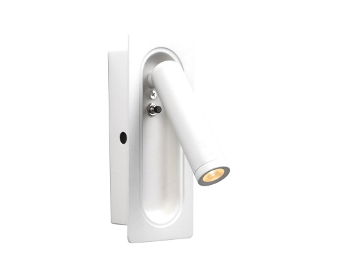 08071M,01 Бра встраиваемое Ризи белый Led 3W