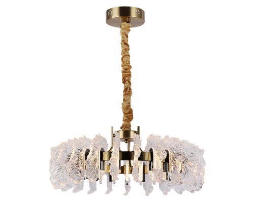 07695-60,36-29 Люстра Мару латунь/черный жемчуг