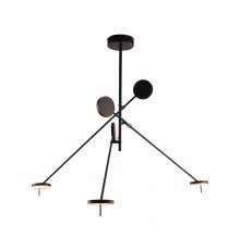 09440-3A,19(4000K) Люстра Некси черный