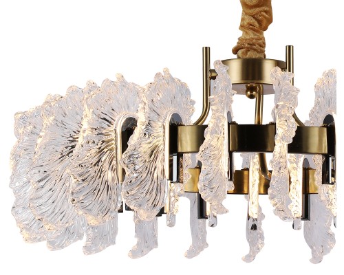 07695-60,36-29 Люстра Мару латунь/черный жемчуг