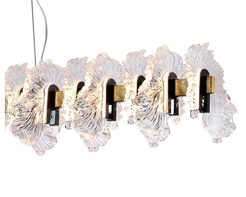 07695-120L,36-29 Люстра Мару латунь/черный жемчуг