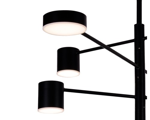 07650-8D,19(3000K) Люстра димм. Мекли черный