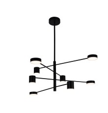 07650-8D,19(3000K) Люстра димм. Мекли черный