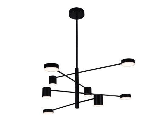 07650-8D,19(3000K) Люстра димм. Мекли черный