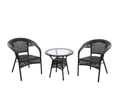 KL01157K Комплект кофейный стол круглый + 2 кресла