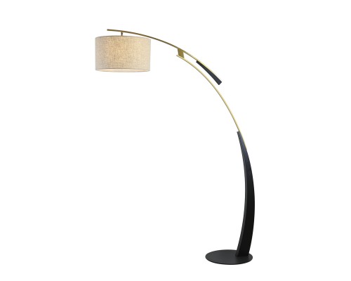 07054-F,19-20 Торшер Нестор черный/бронза