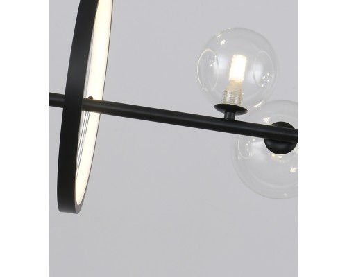 09408-10,19 Люстра Иона черный G9 50W+Led 17W