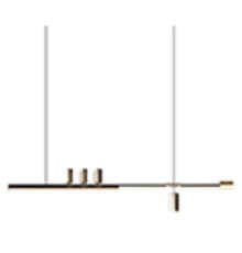 S07618-180,36 Люстра Рия латунь L180