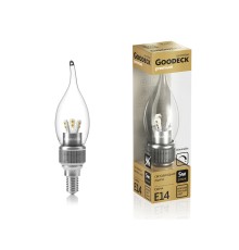 1005011105d/gl Лампа димм. E14 5W Свеча на ветру