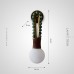 Настенный светильник Lampatron TRIBAL WALL DROP. Коричневая замша. Зеленый камень