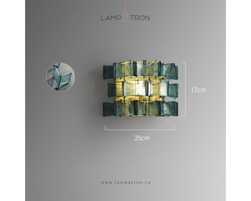 Настенный светильник Lampatron DEXTER WALL. Размер M. Цвет Синий