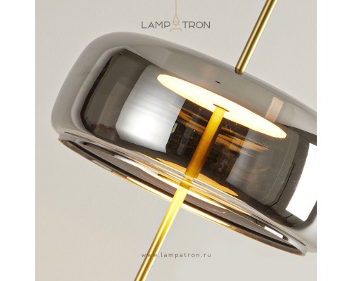 Торшер Lampatron DIDERIK. Дымчато-серый. Плавная регулировка