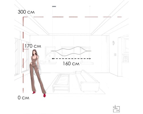 10403/1600 SN Подвесной светильник LOFT IT Tape Light