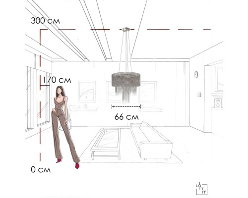 10406/660 Подвесная люстра LOFT IT Opera