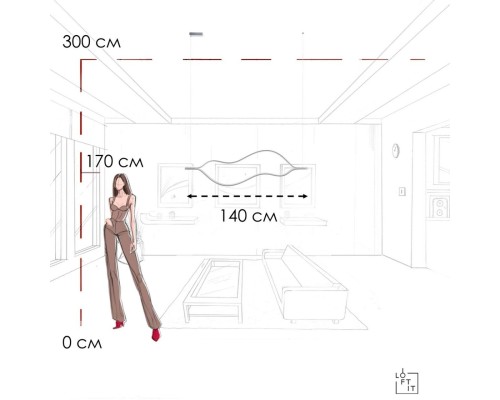 10403/1400 SN Подвесной светильник LOFT IT Tape Light