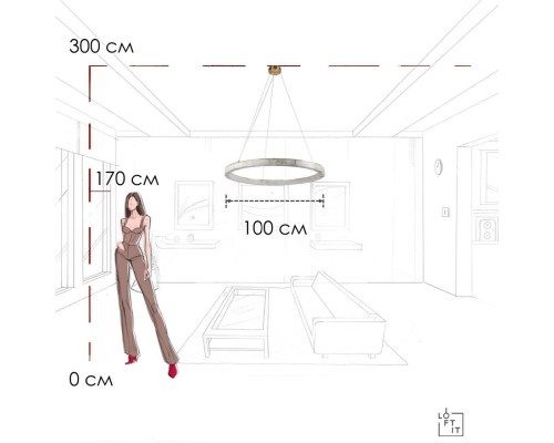 10408/1000 Подвесной светильник LOFT IT Mondrian
