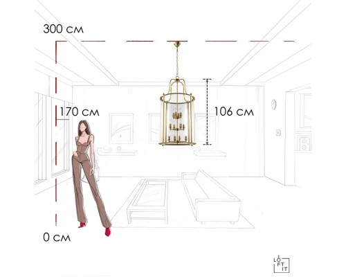 10456/12 AB Подвесной светильник LOFT IT Lighthouse