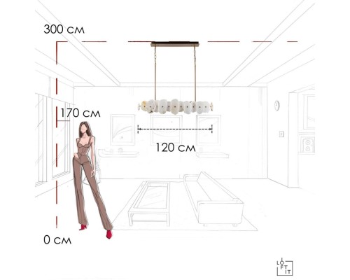 10248/1200 Подвесной светильник LOFT IT Alicante