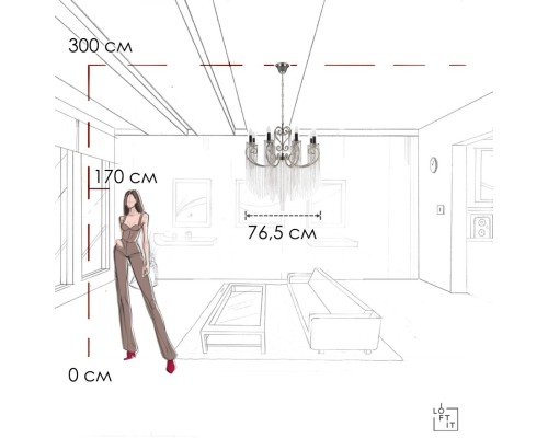 10405/8 Подвесная люстра LOFT IT Wonderland