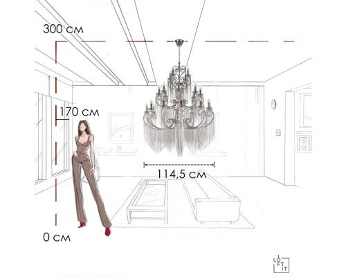 10405/24 Подвесная люстра LOFT IT Wonderland