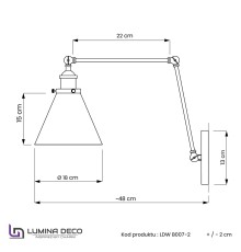 Бра Lumina Deco Rubi LDW B007-2 MD