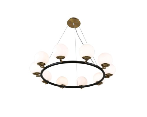 Подвесная люстра Lumina Deco Modica LDP 6032-10 BK+MD Подвесная люстра Lumina Deco Modica LDP 6032-10 BK+MD