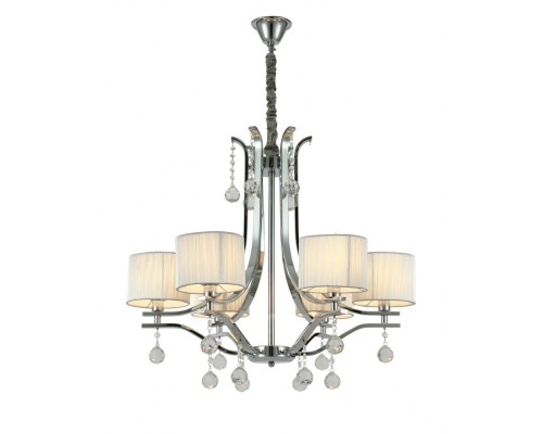 Хрустальная подвесная люстра Lumina Deco Fontenea LDP 8443-6 CHR