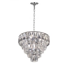 Хрустальная подвесная люстра Lumina Deco Reeli LDP 6004-400 CHR