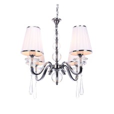 Хрустальная подвесная люстра Lumina Deco Federrica LDP 1158-4 WT