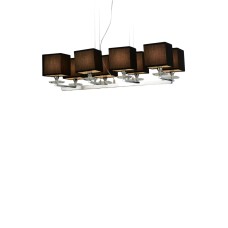 Хрустальная подвесная люстра Lumina Deco Fianelo LDP 1248-8 BK