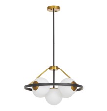 Подвесной светильник Lumina Deco Donzano LDP 8034-5 BK+WT