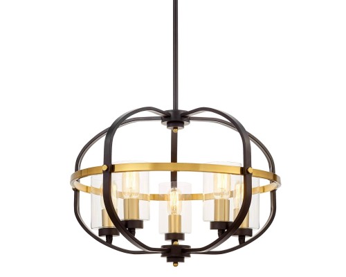 Подвесной светильник Lumina Deco Monterey LDP 1141-5 BK+MD