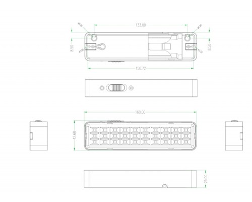 Аварийный светодиодный светильник Эра DBA-101-0-20 (Б0044394)