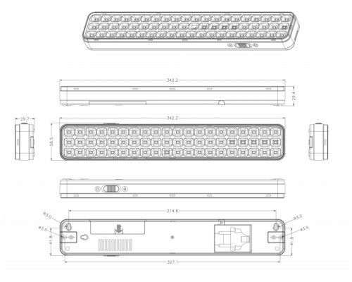 Аварийный светодиодный светильник Эра DBA-106-0-20 (Б0044399)