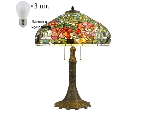 Настольная лампа с лампочками Velante 868-804-03+Lamps E27 P45