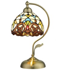 Настольная лампа Tiffany Velante 830-804-01 E27 1*60 Вт бронза
