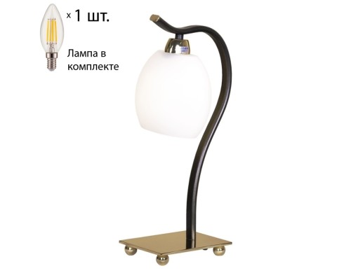 Настольная лампа с лампочкой Velante 269-304-01+Lamps E14 Свеча