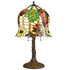 Настольная лампа Тиффани Velante 882-804-02 бронза E27 2*60Вт