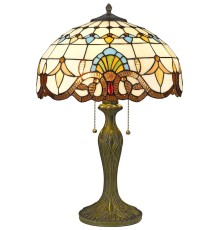 Настольная лампа Тиффани Velante 830-804-02 бронза E27 2*60Вт