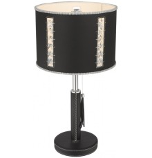 Настольная лампа Wertmark WE393.01.024 Adelmaro E27 40 Вт черный, хром