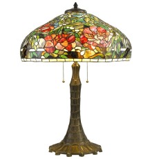 Настольная лампа Тиффани Velante 868-804-03 бронза E27 3*60Вт