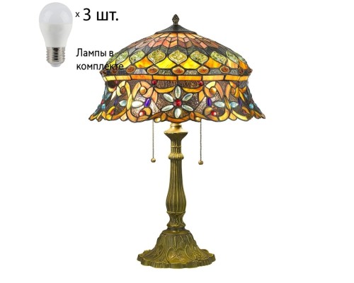 Настольная лампа с лампочками Velante 884-804-03+Lamps E27 P45