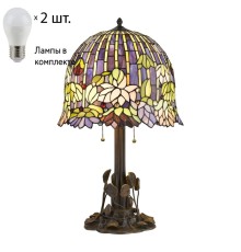 Настольная лампа с лампочками Velante 883-804-02+Lamps E27 P45