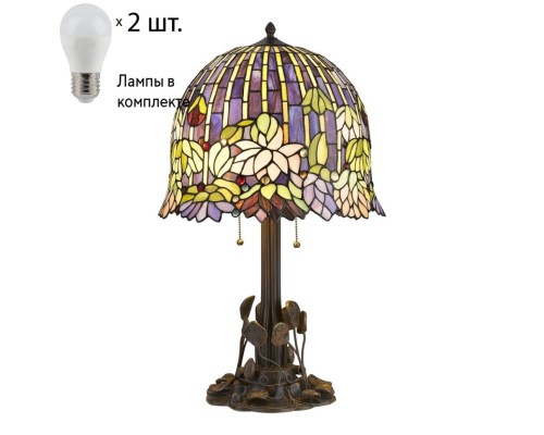 Настольная лампа с лампочками Velante 883-804-02+Lamps E27 P45