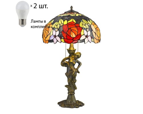 Настольная лампа с лампочками Velante 828-804-02+Lamps E27 P45