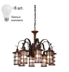 Люстра с лампочками Velante 588-703-08+Lamps