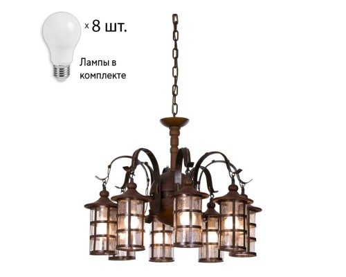 Люстра с лампочками Velante 588-703-08+Lamps