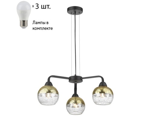 Подвесная люстра с лампочками Velante 238-023-03+Lamps E27 P45