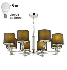 Подвесная люстра с лампочкой Velante 293-123-08+Lamps E14 P45